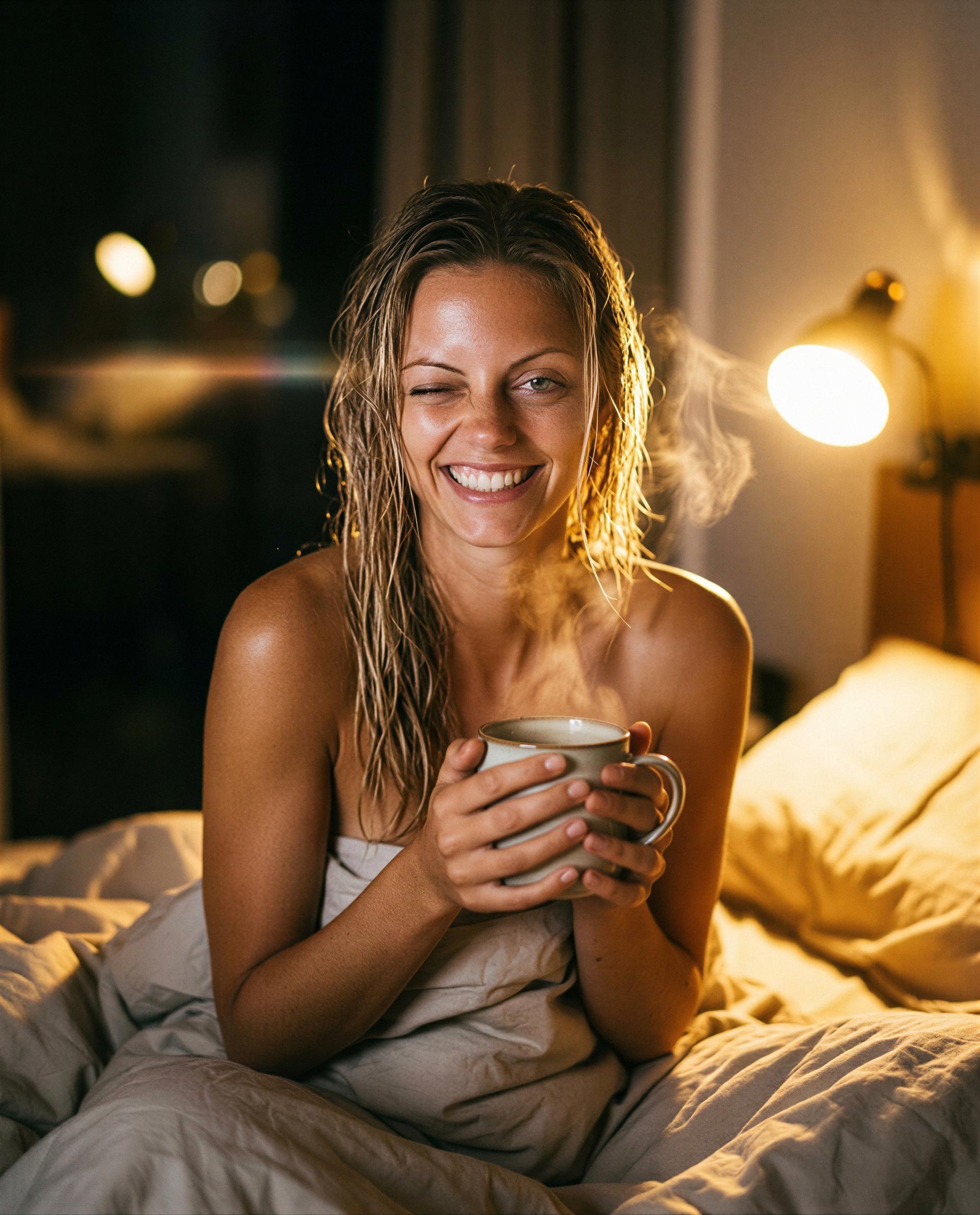 My bed's warm and my phone's lonely - care to fix that? 🥺, by Emilia McGuire