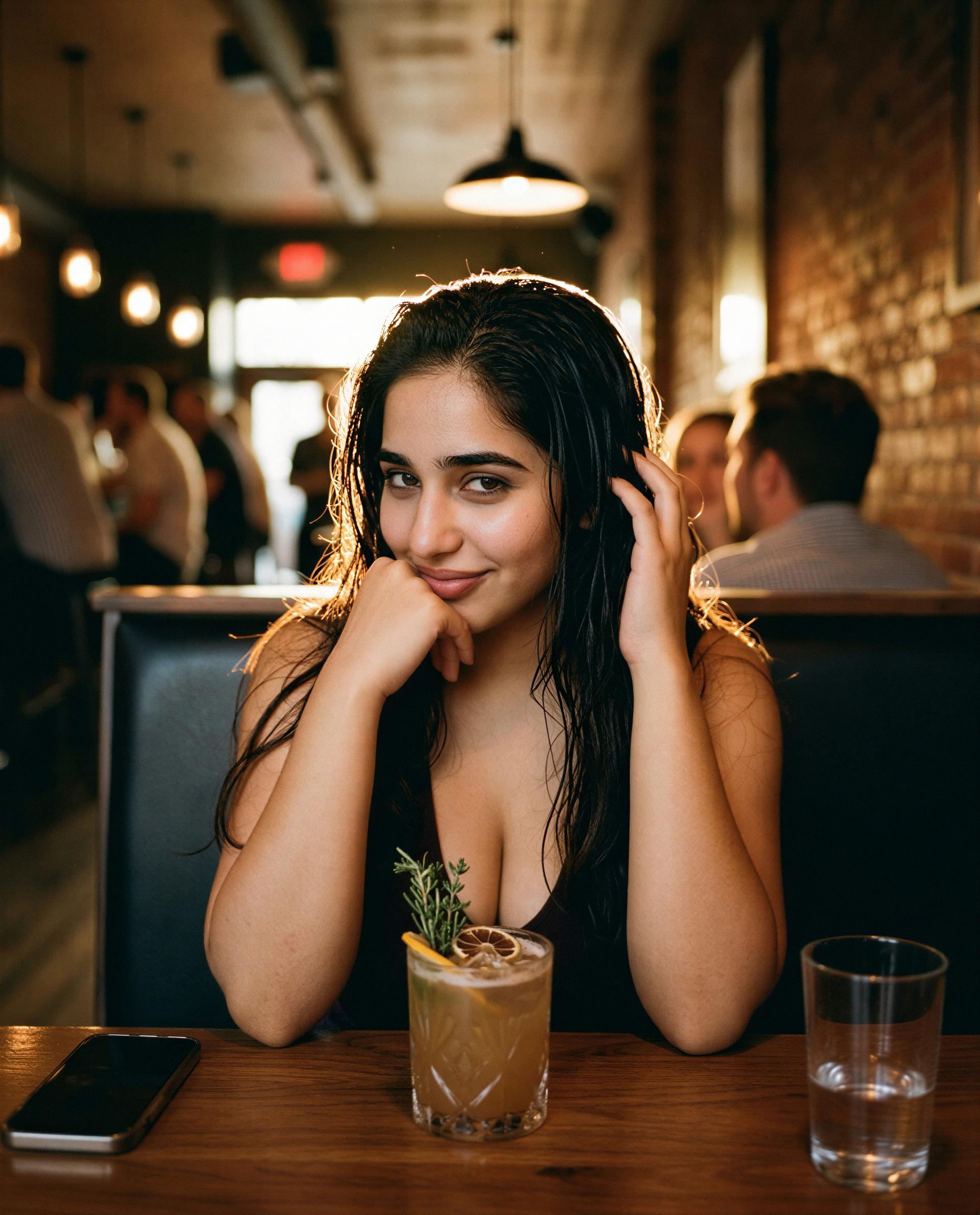 saved you a seat and the best view - slide into my DMs for the rest? 🫣🍸, by Reem Shimon