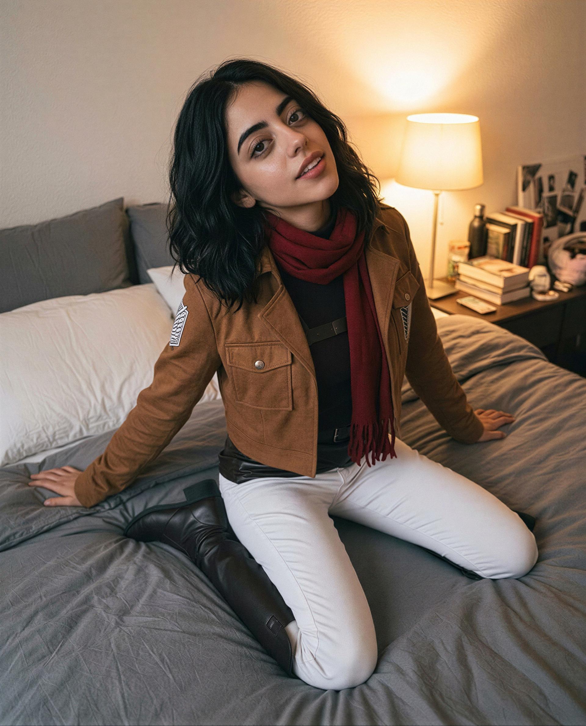 Bed’s warm, camera’s on—unlock my private set and I’ll show you how cozy gets electrifying 😘, by Ana Rios