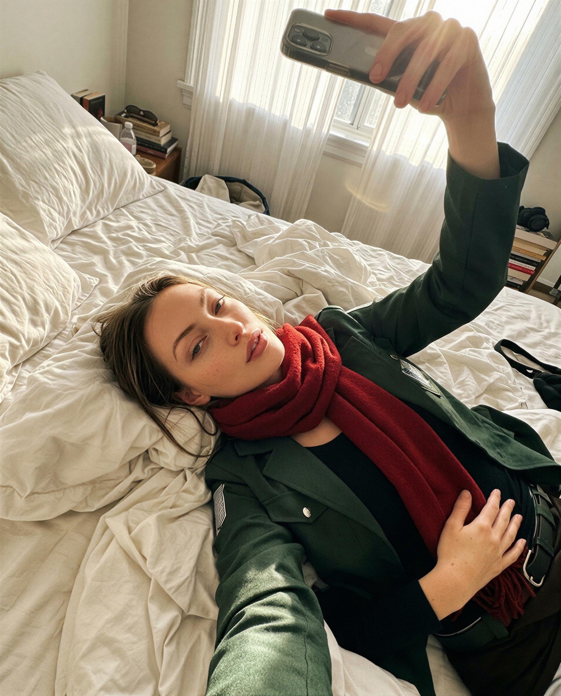 Bed, light, and a little trouble—want an all-access pass? 😉💕, by Emily Graham