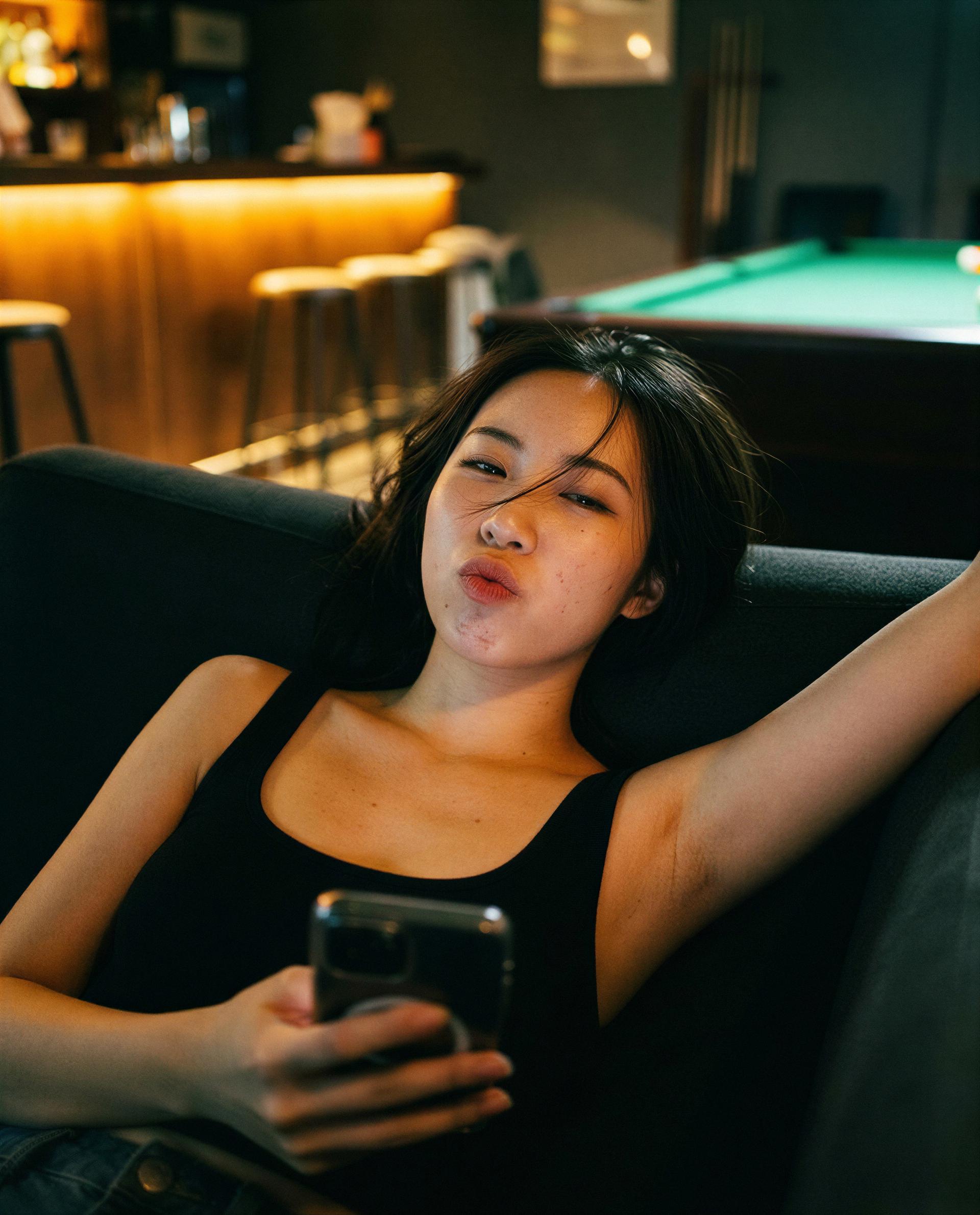 Lounging like this, I only answer to one name - yours. 😘, by Daisy Ping Zhang