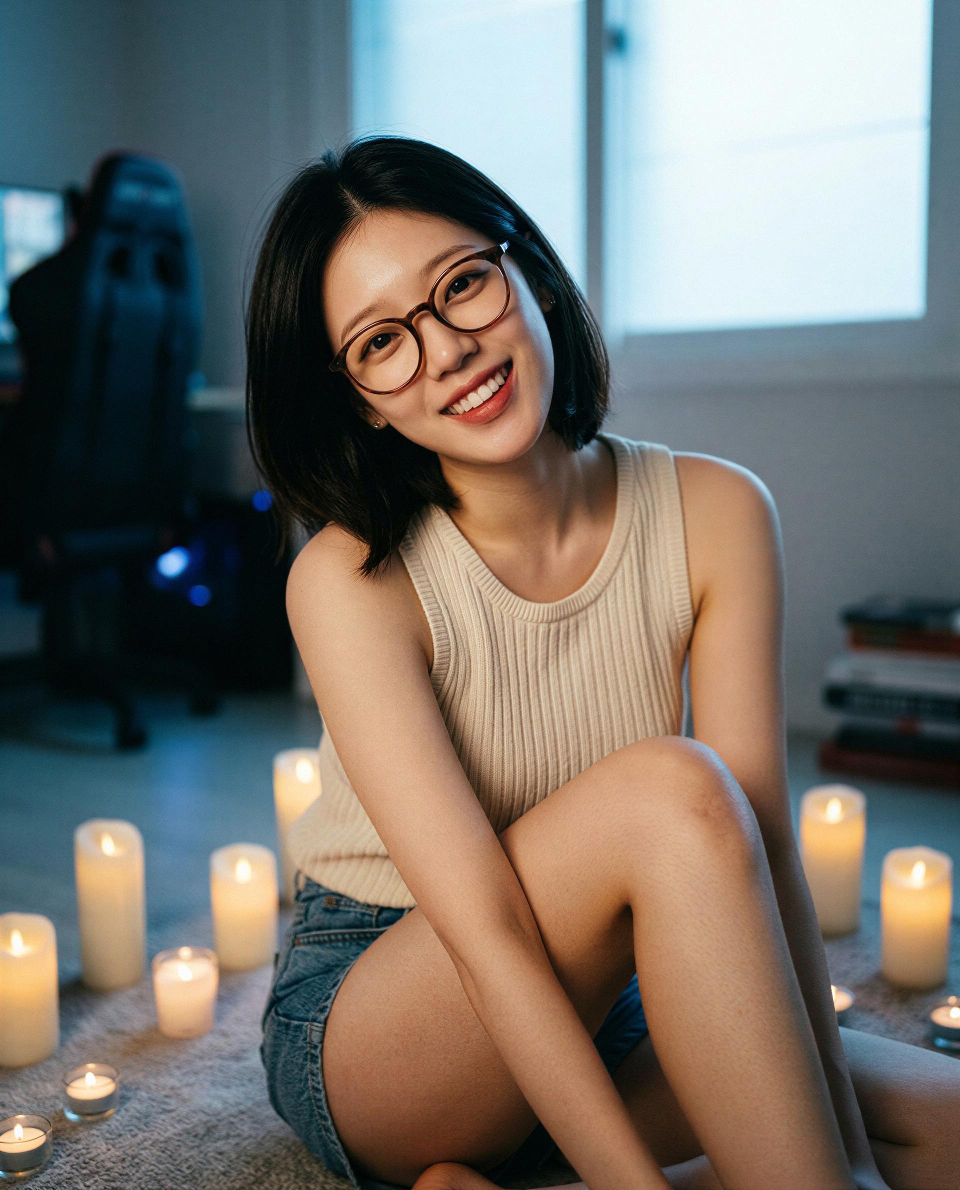 Feeling cozy and a little dangerous—care to be my favorite secret tonight? 😘, by Jiyeon Yoon