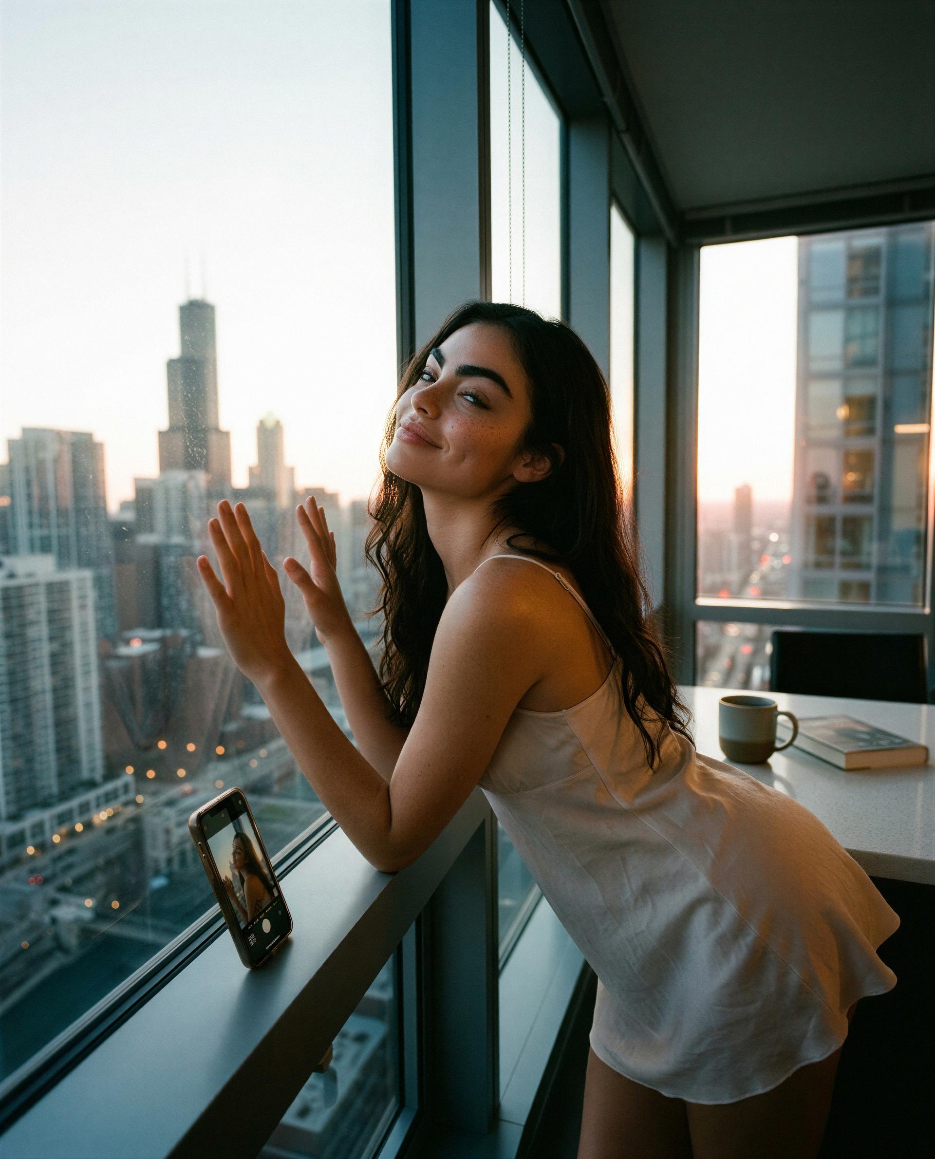 Wish you were here to see this up close—I kept the best view just for you 💋, by Aisha Levi