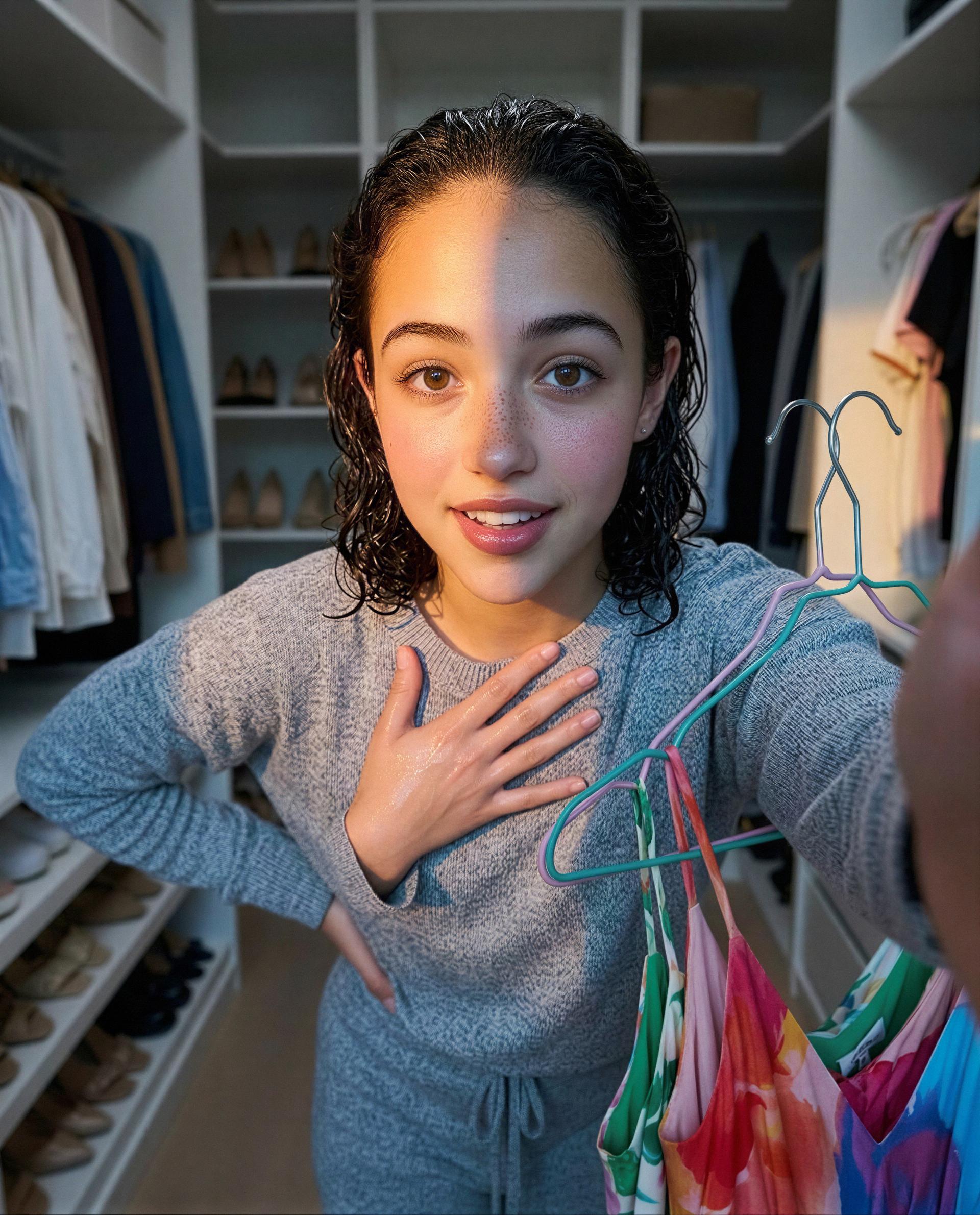 is this okay?? pick a dress and I’ll try it on just for you - in private 🫣💋, by Zoe Williams
