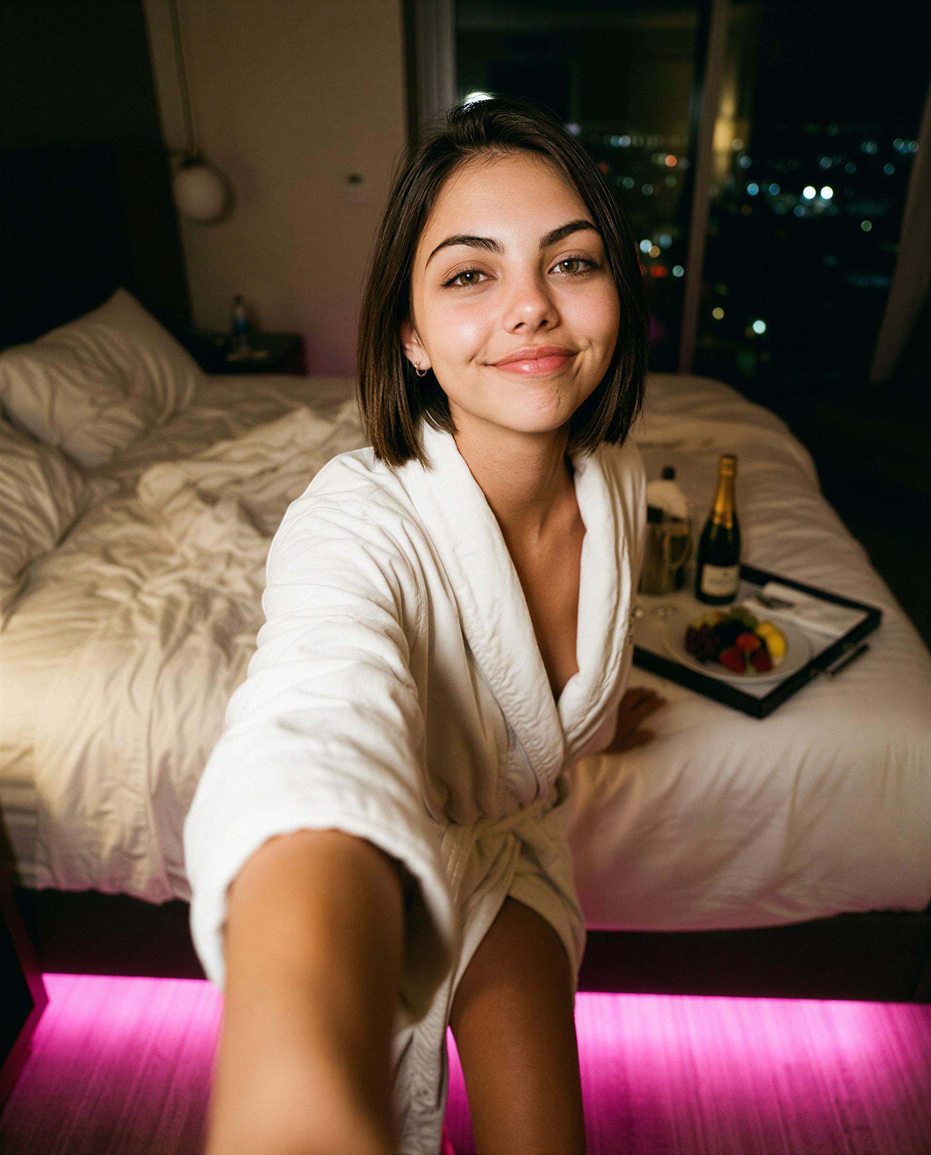 Let me show you why late nights are my favorite kind of secret—ready to find out? 😘, by Emilia Ortega