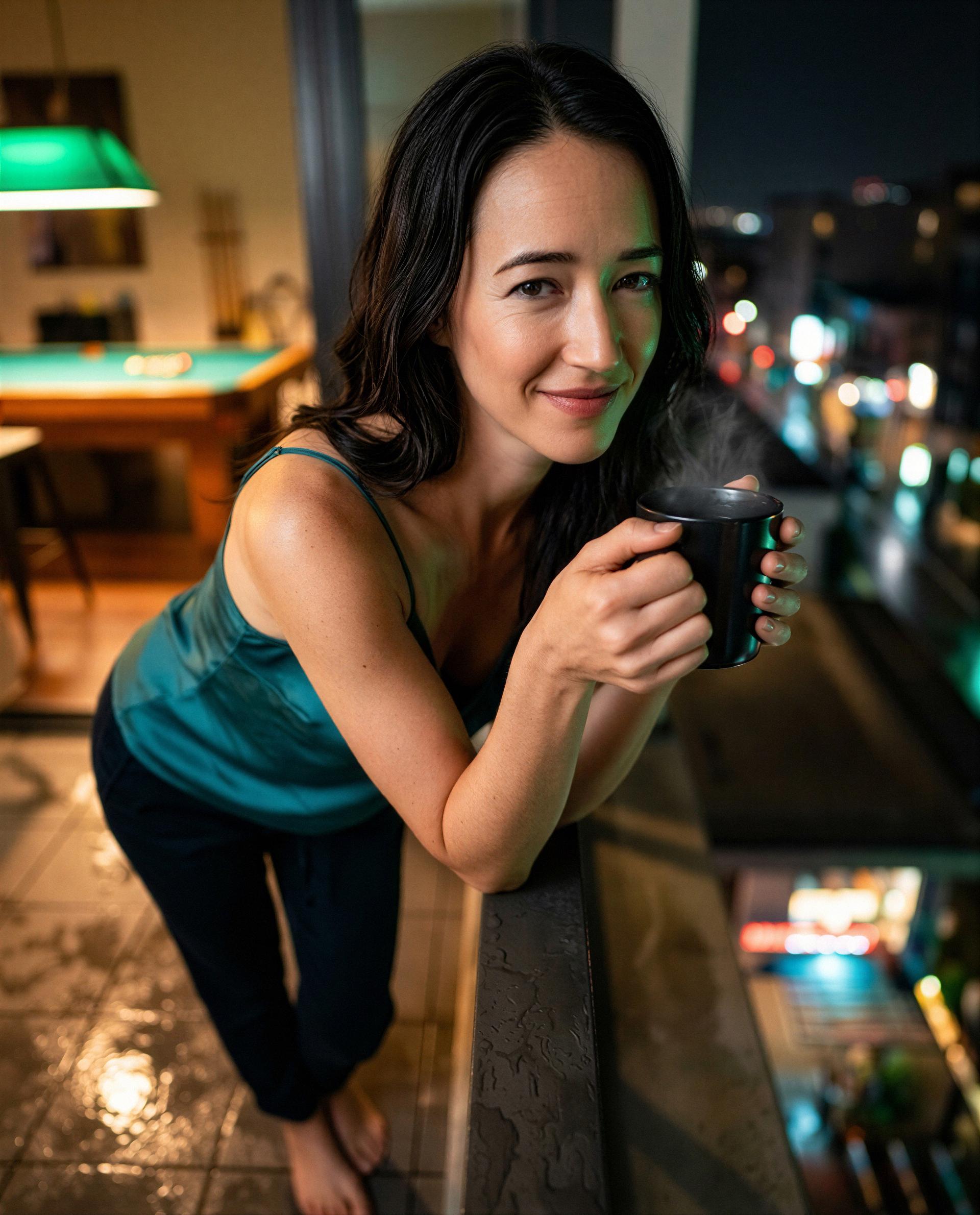 hot cup, hotter secrets—wanna find out what's behind the smile? 😳, by Ingrid White