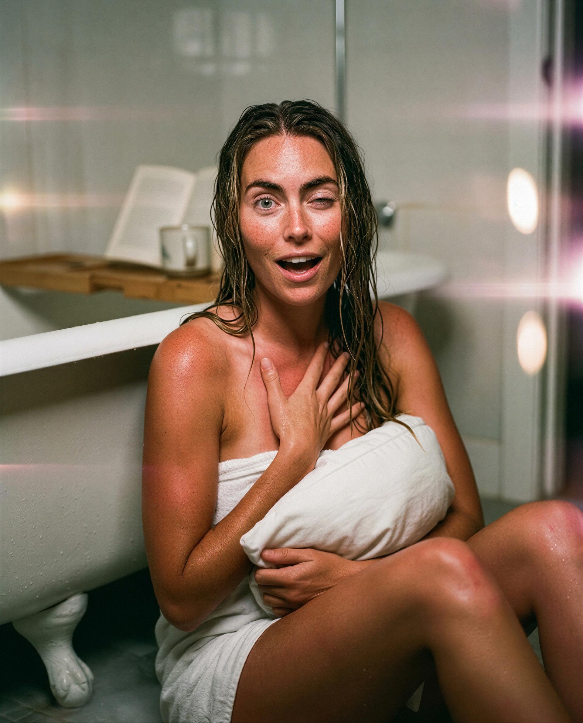 wet hair, wicked grin - full mood’s saved for my private circle., by Anna Johansson