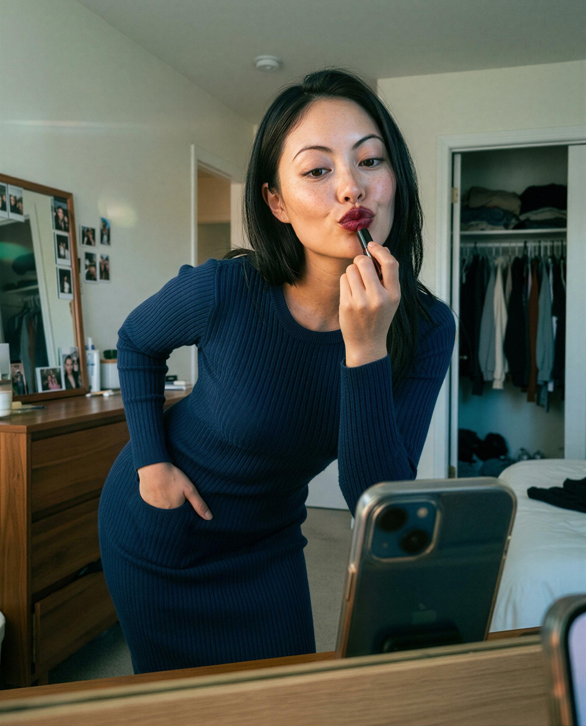 Putting on this lipstick just for my favorite subscriber - could that be you? 🫣💋, by Gulnara Liu