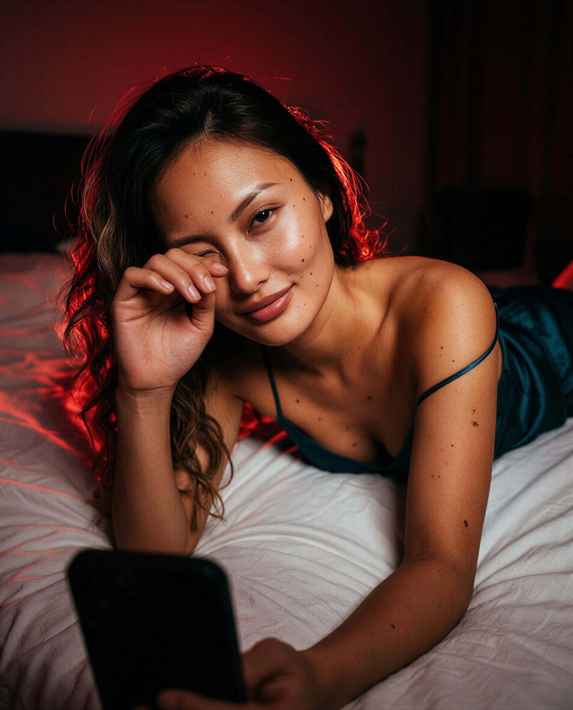 lying here thinking about how much trouble we could get into—wanna help me decide? 😉, by Linh Nguyen