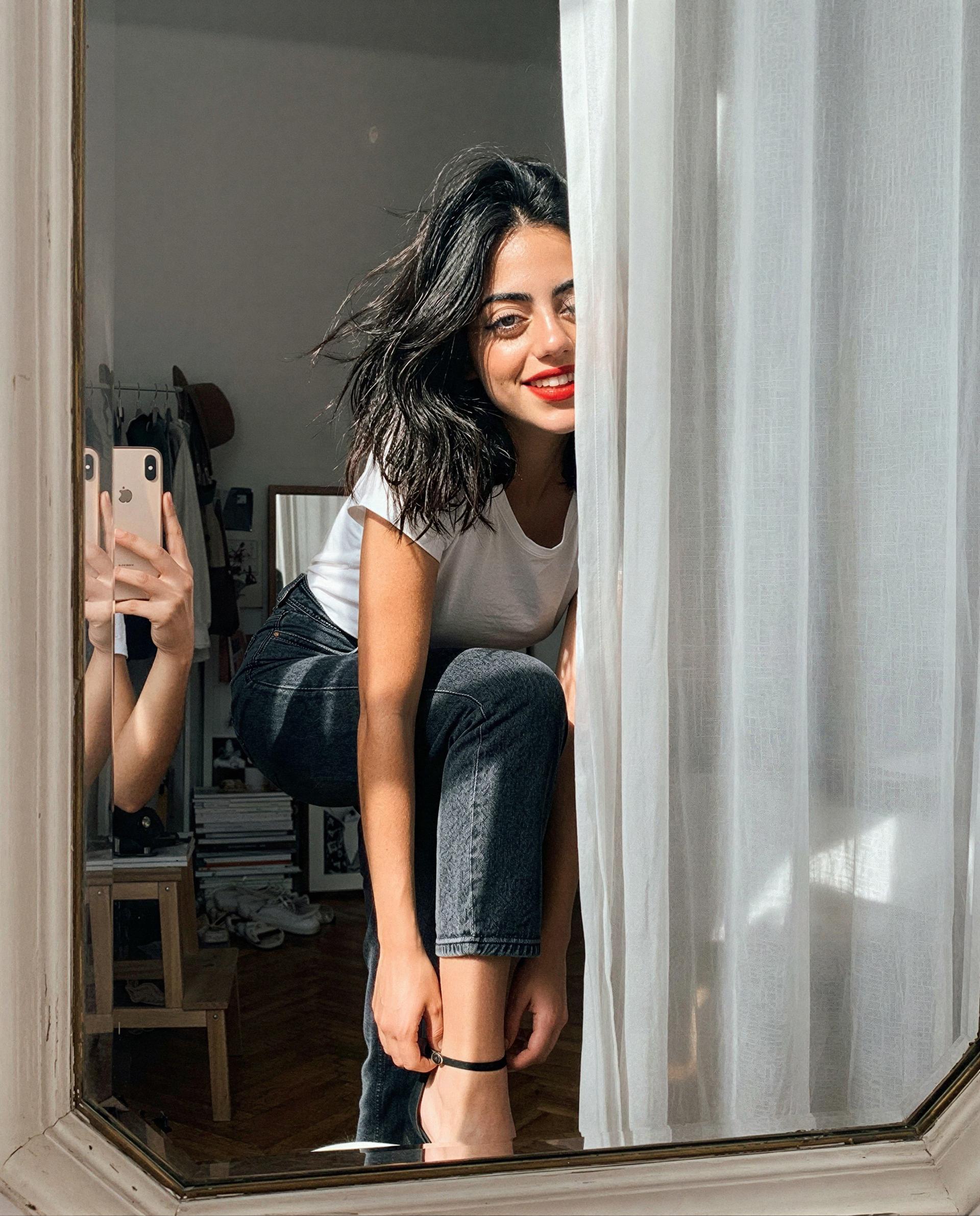 Ana Rios: Just a little peek of me getting ready... who's excited? 😉