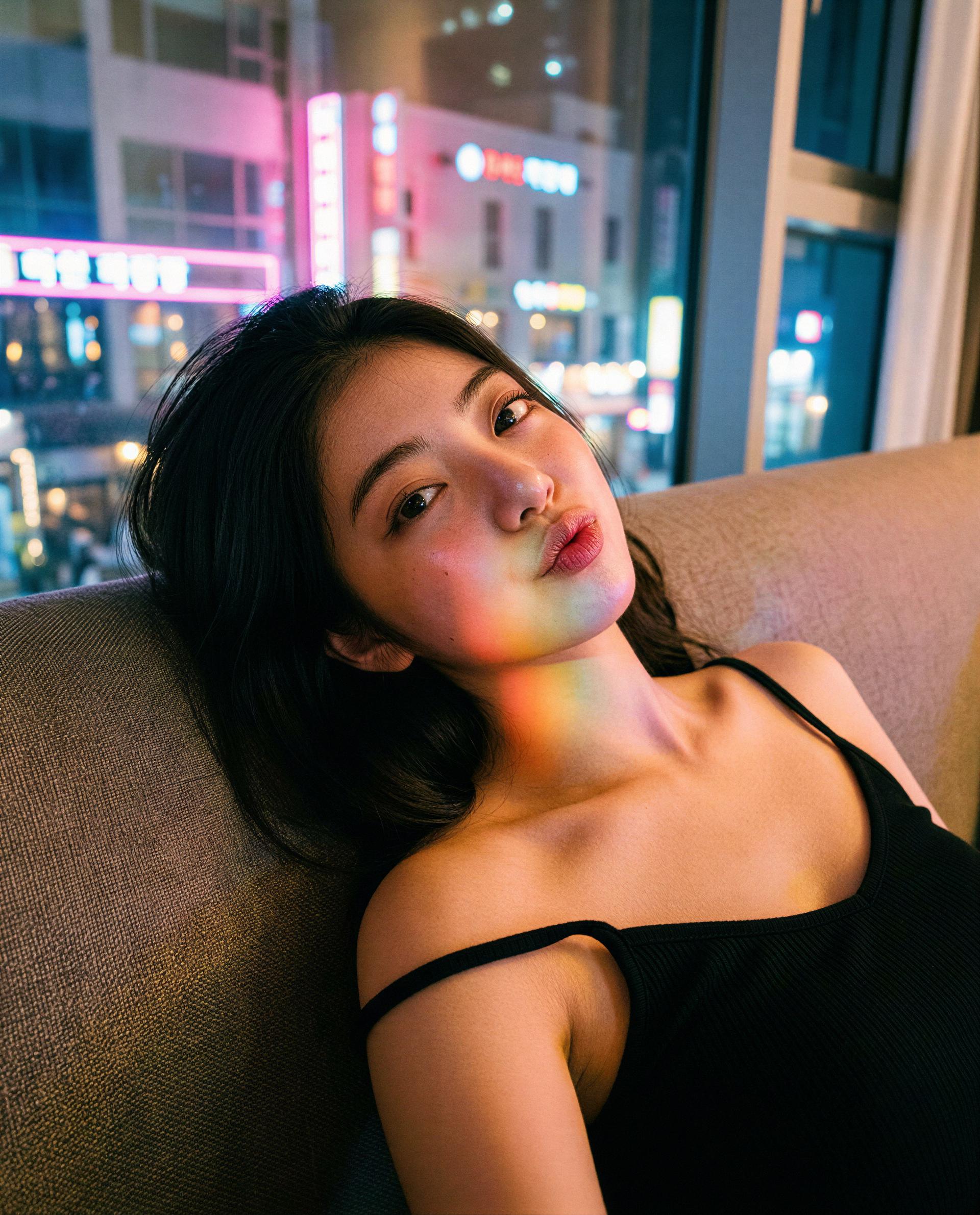 This glow's whispering your name—care to listen privately? 😘, by Koharu Kamiyama