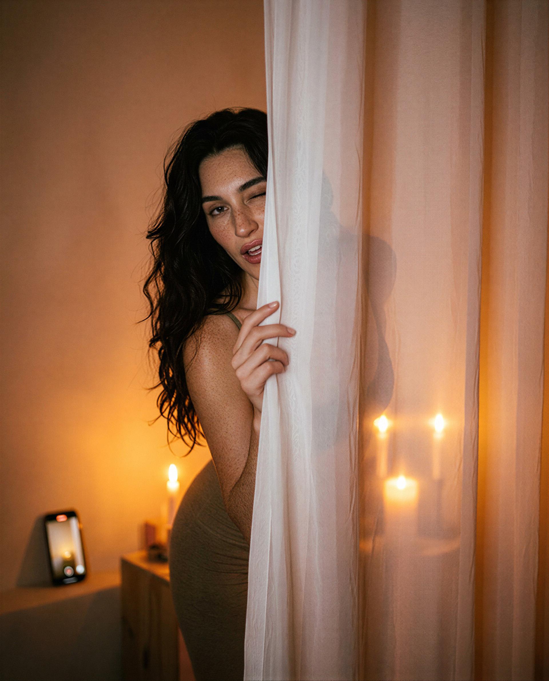 Curtain's thin — join me behind it and I'll show you why., by Paz García