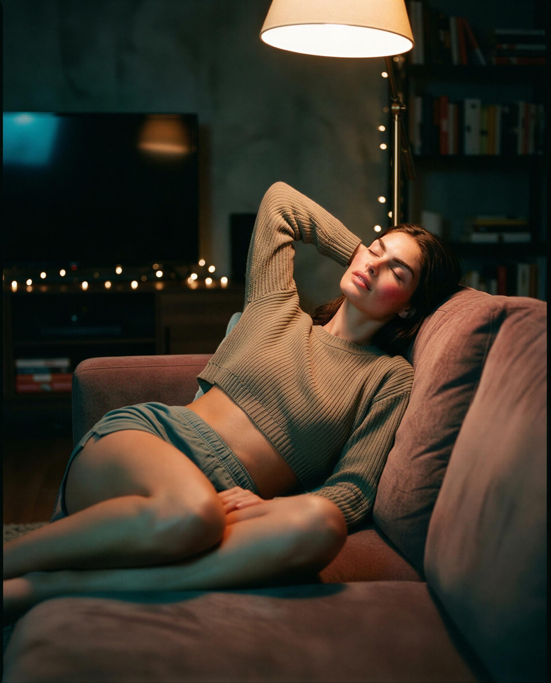 Soft sweater, softer promises—come claim your front-row seat. 😈, by Lucy McCarthy