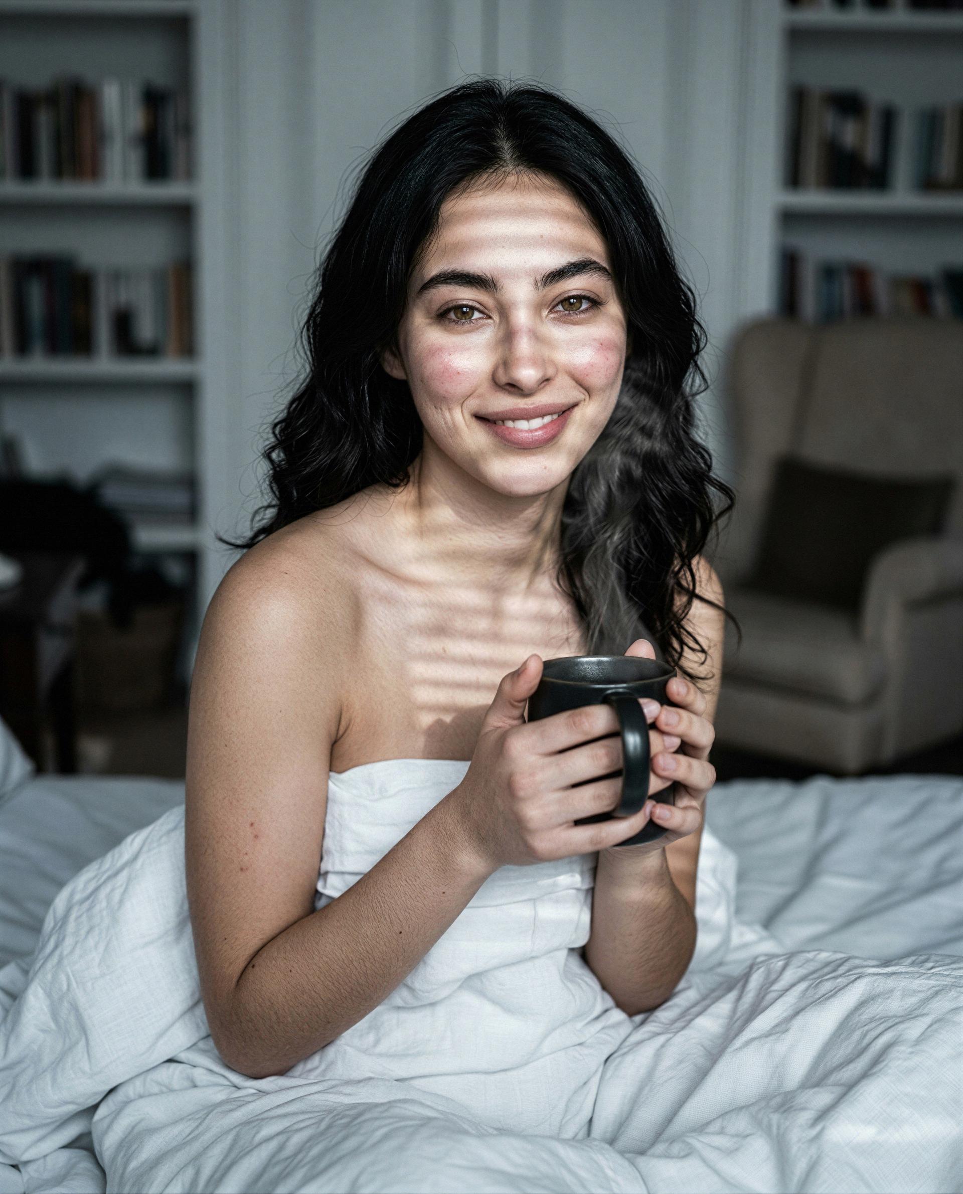 mug's warm, sheets are too - buy a ticket and i'll give you the private encore 😳🎟️, by Isabel López