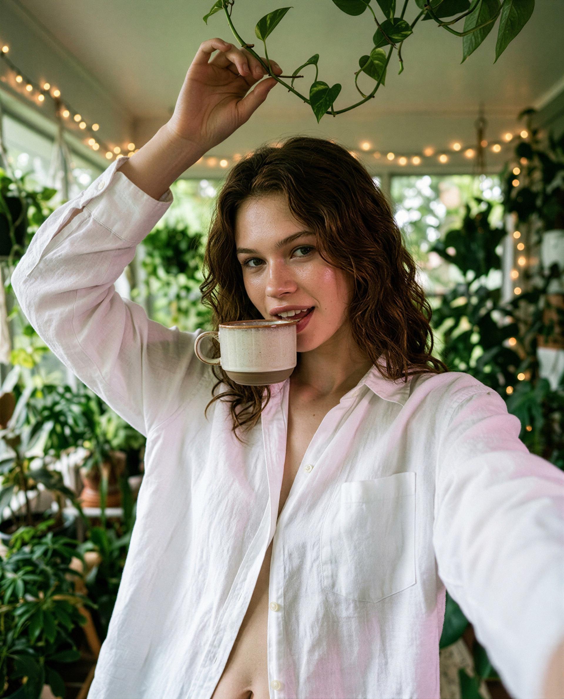 A sip, a smirk, and one reserved seat - will you take it? 😉, by Saoirse Higgins