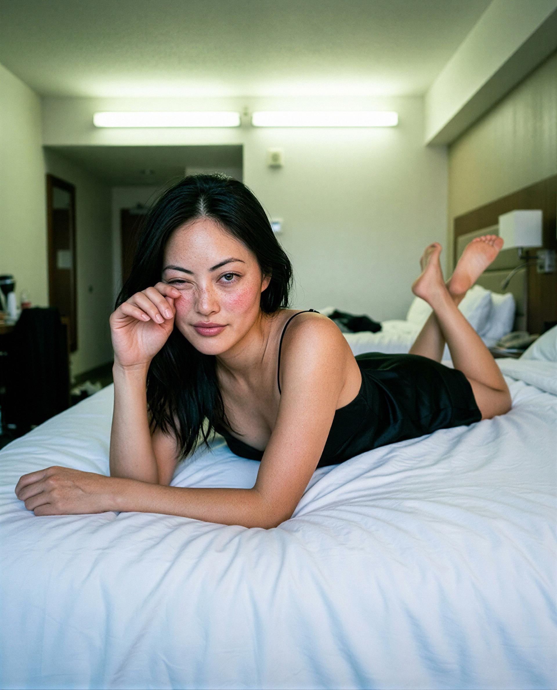half-awake, all temptation—find me in my private corner if you’re curious 😳, by Gulnara Liu