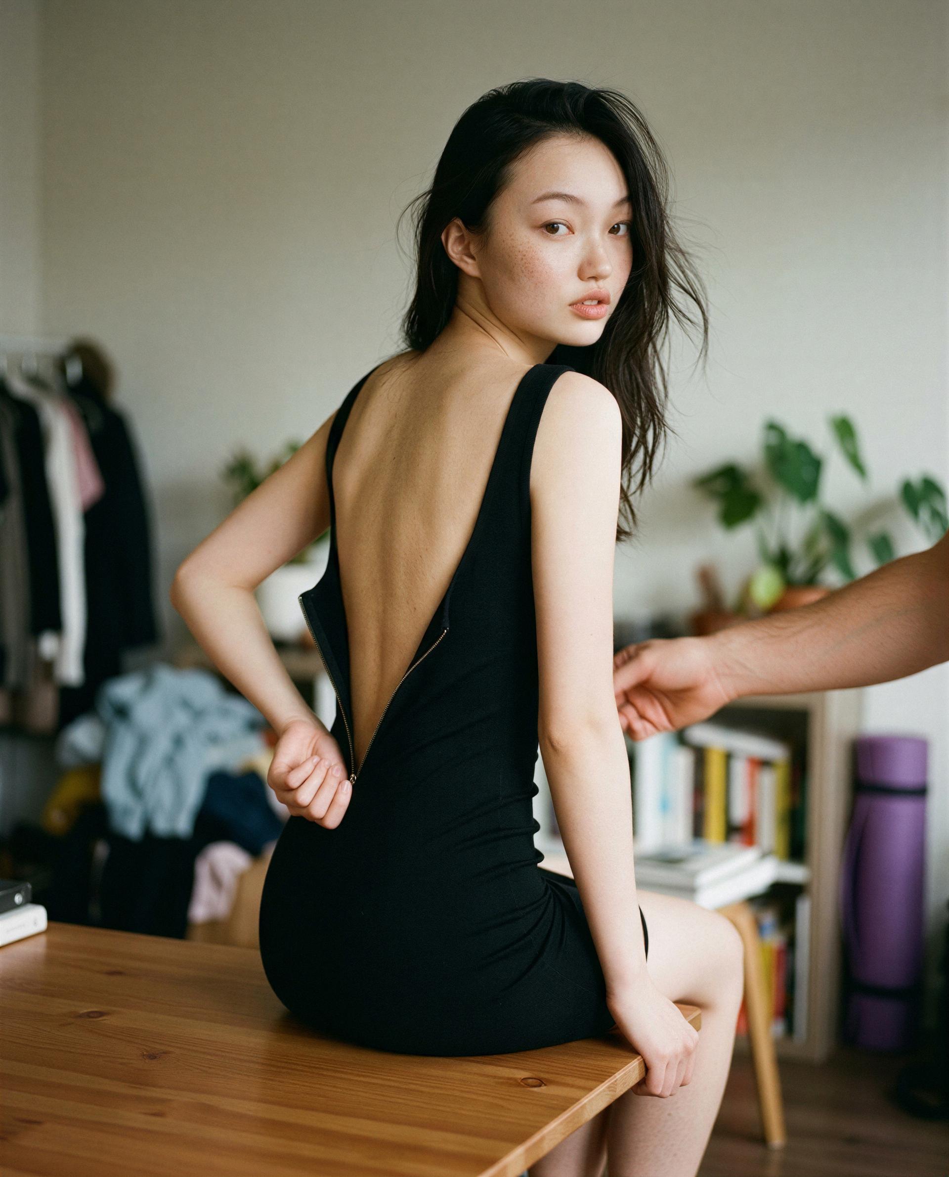 this little black dress has secrets — want a private tour? 💋, by Layla Mitchell