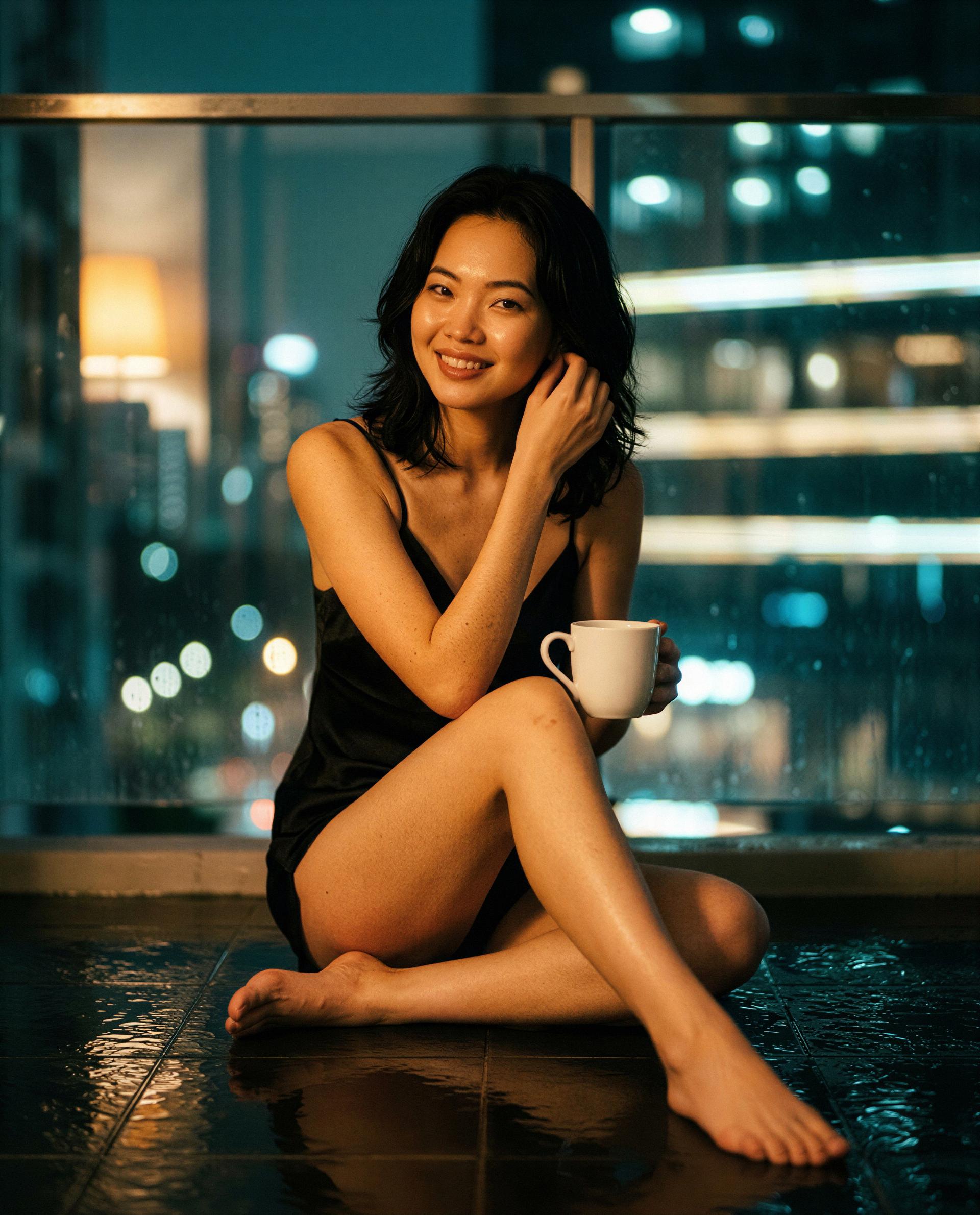 Saved you a spot by my side - come sip with me and let things get deliciously private 😘, by Ga-eun Bae