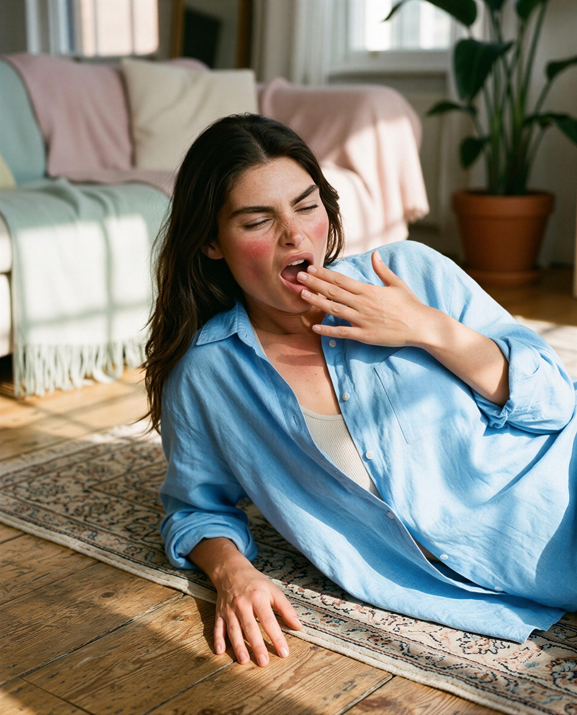 Resting up for all the fun we’re about to have. 😏 — Lucy McCarthy