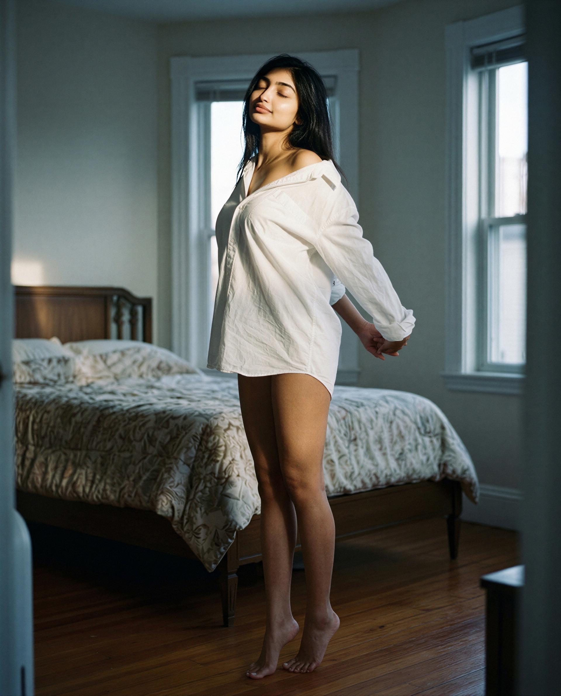 Fatima Roy: Just a little early morning stretch, who’s up for some fun? ☀️