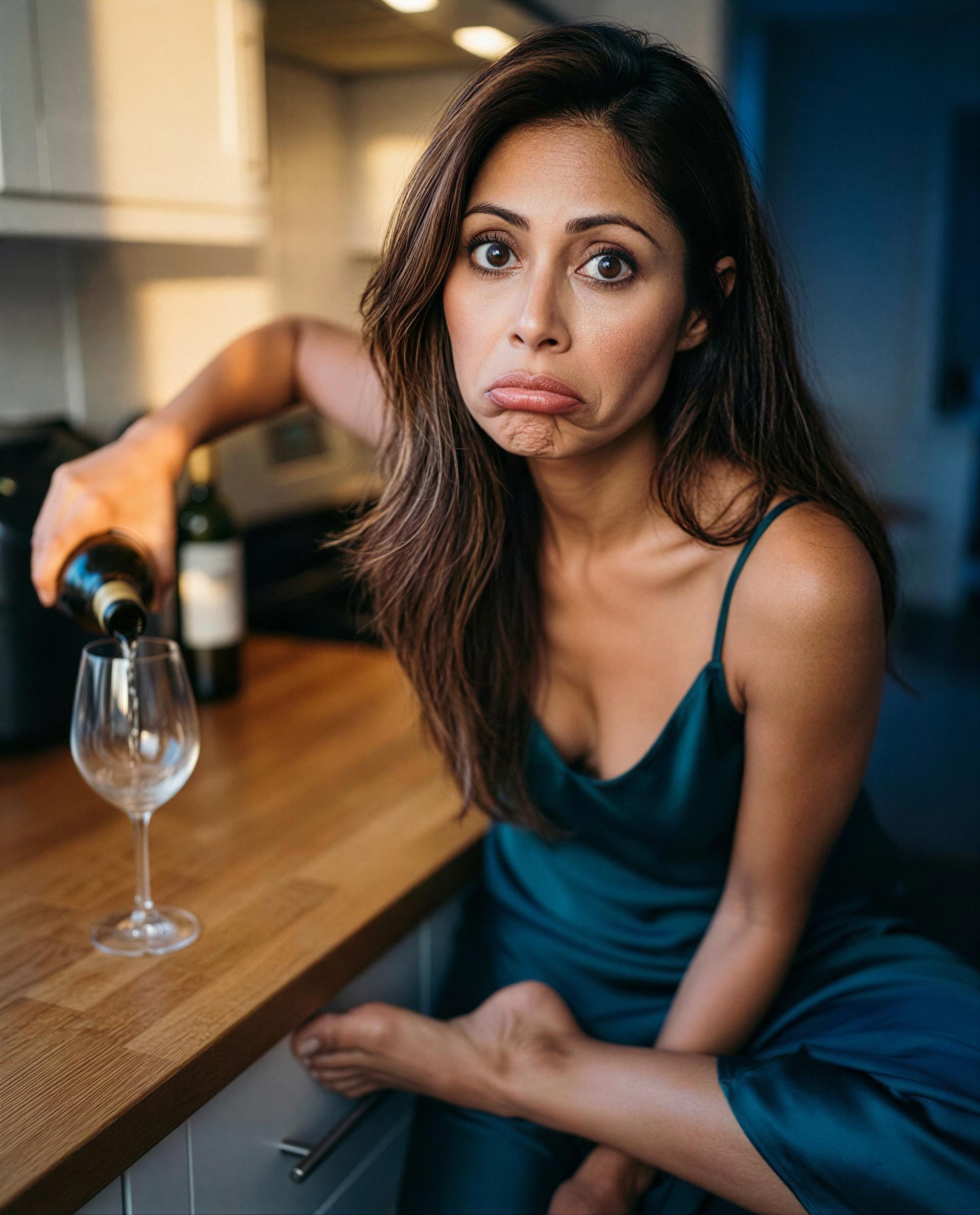 Made an extra pour just for you—come taste what you're missing, babe. 🍷, by Juliana Silva