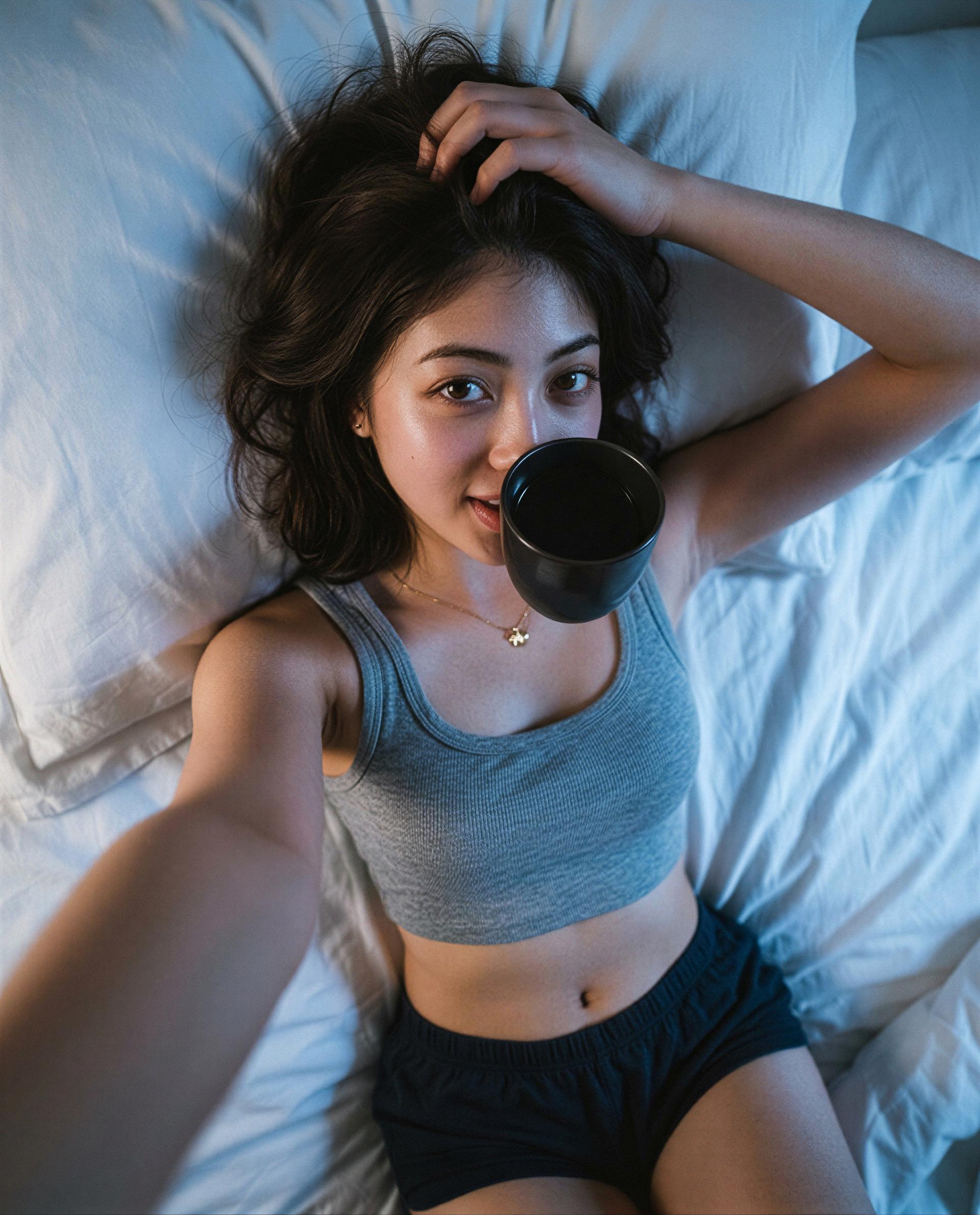 Wish you were here to steal the last sip and the rest of my morning - think you can handle both? 😉💕, by Shirin Thongchai
