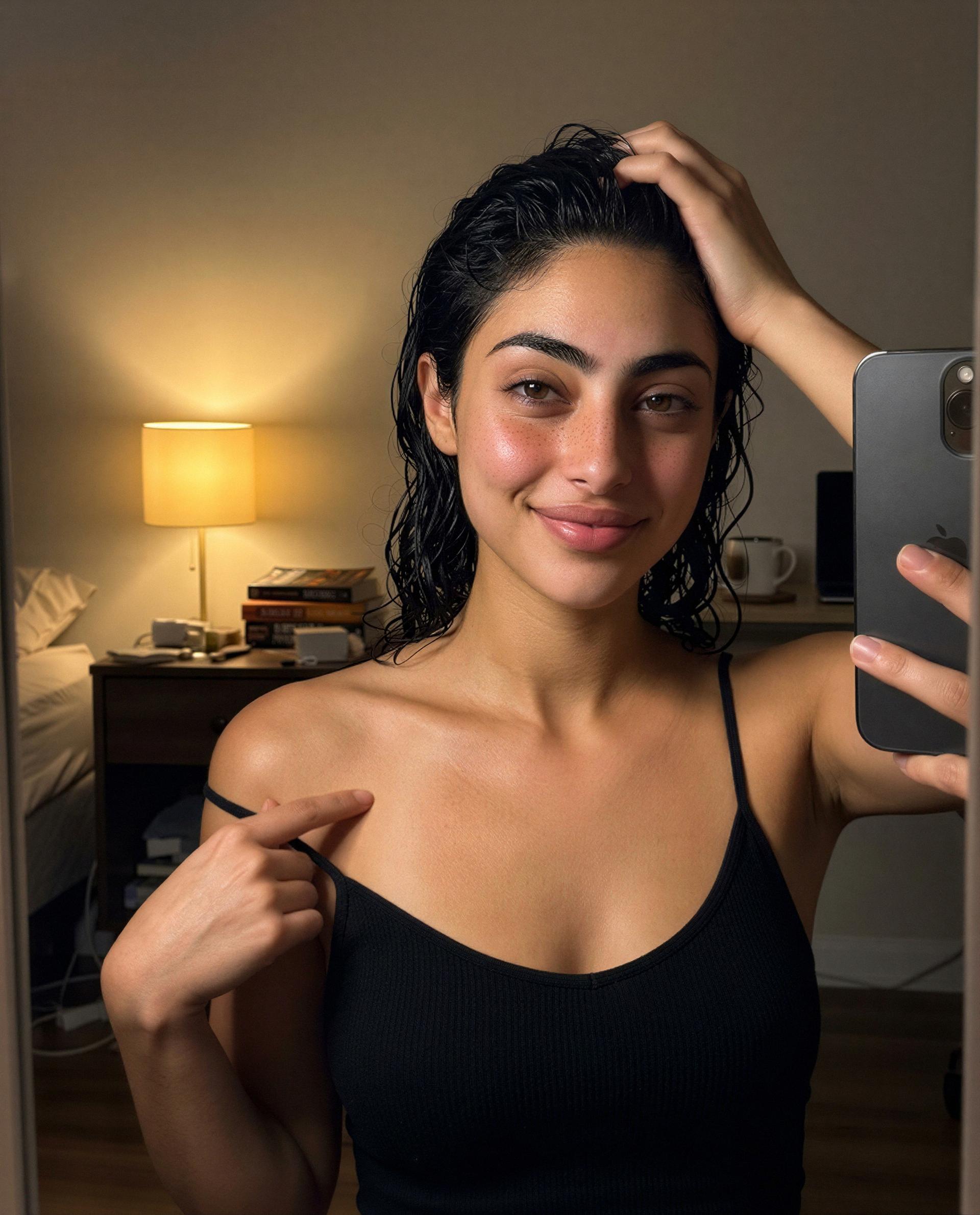 Might delete this later, but for now—who wants a private encore tonight? 😏, by Esra Daryani