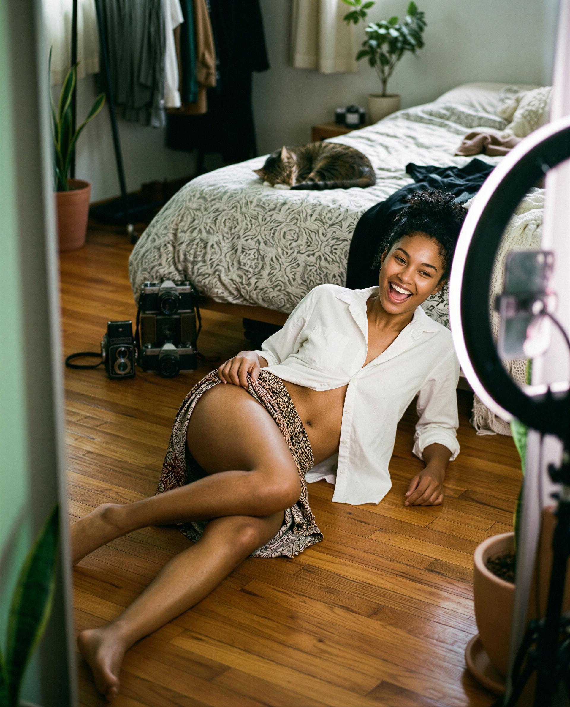 i shouldn't be like this on a Tuesday—care to be my favorite little sin tonight? 🥺🔥, by Ayanna Quaye